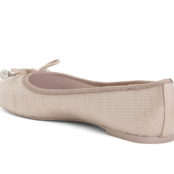 🤍🔹️Ted Baker🔹️ Heather Gray Ava Icon Sequin Ballet Flats - Picture 3 of 4